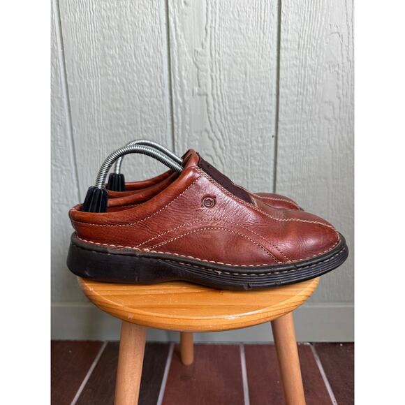 Born Men's Leather Slip On Mules Size 9 - Picture 3 of 8
